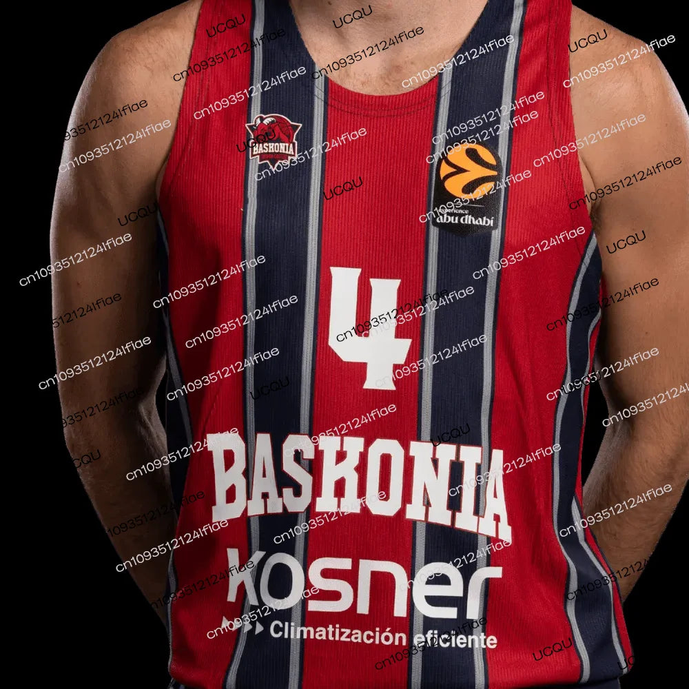 2026 Spain Baskonia Men's Basketball Jersey Adult Basketball Sportswear Special Fan Basketball Jersey Kit Kids Basketball Vest