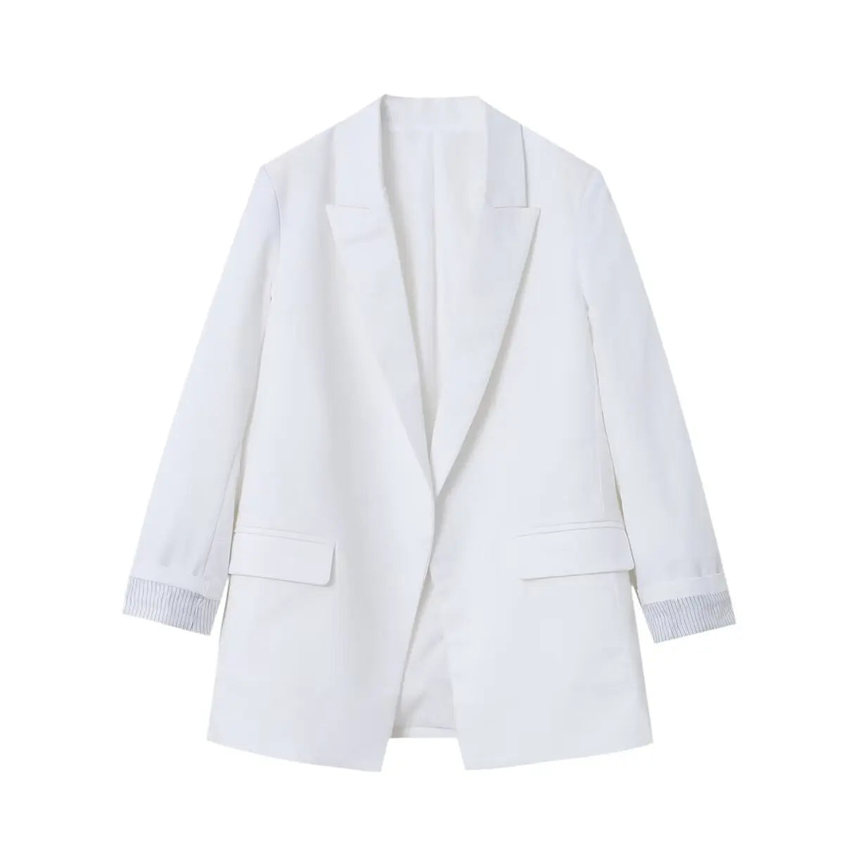 Charmchant Women's  Minimalist Oversized Linen Blazer High Quality Long Sleeve Outerwear Jackets Casual Office Wear Spring 2026
