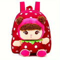 Kids Backpack, Toddler Girls Backpacks,  Adorable Soft Plush Girl Toys, with Multiple Pockets and Adjustable Straps Shoulder Bag