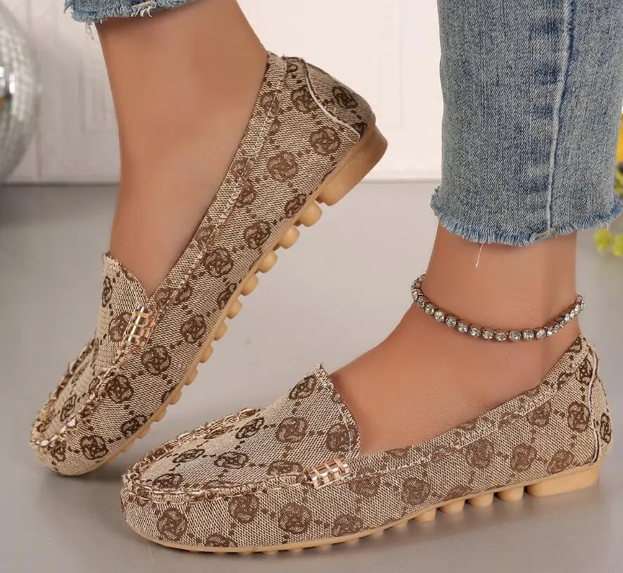 Spring Autumn Loafers Wear-resisting Women's Casual Single Shoes Fashion Non-slip Soft Flat Shoes Loafer Sports Zapatos De Mujer