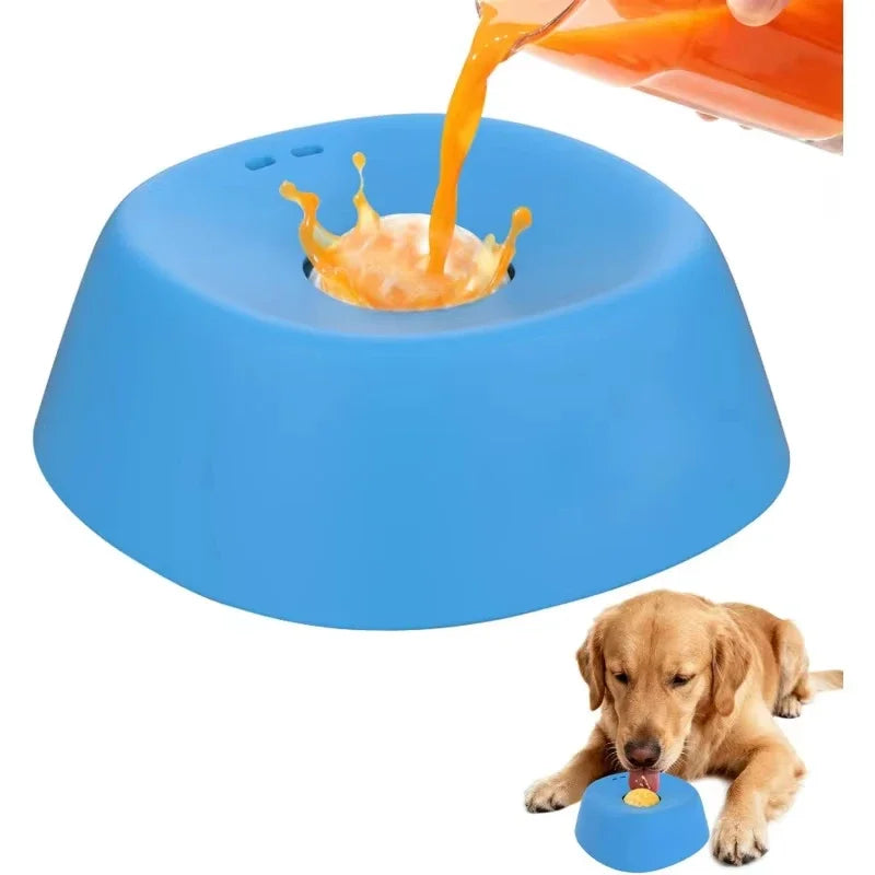 Pet Lick Mat Slow Feeder Bowl Anti-Overflow Feeding Ball for Dogs Cats