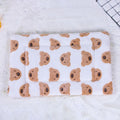 1pc-Cartoon bear print pet blanket, dog bed mat, small and medium-sized dog, cat, sleeping in autumn and winter