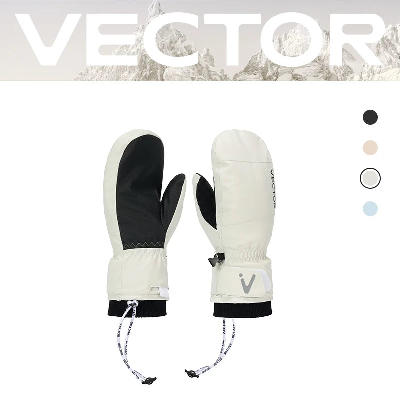 VECTOR Men's and Women's Detachable Cotton Protective Gloves Are Windproof Splash Proof Anti Slip Warm and Wear-resistant