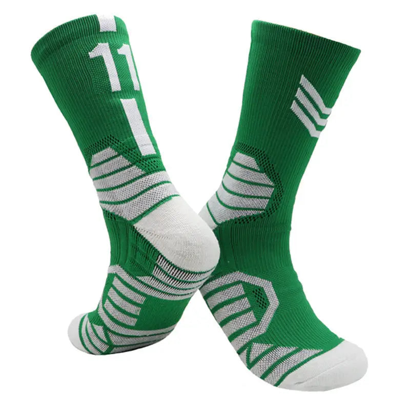 Professional Star Basketball Socks Adults Kids Number 23 Elite Towel Bottom Sports Socks Non-slip Breathable Durable Socks