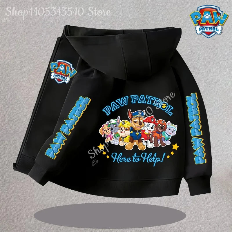 Cartoon Paw Patrol Kids Coats New Children Outerwear Warm Fleece Jacket Boys Girls Jackets for Autumn Spring Children Clothing