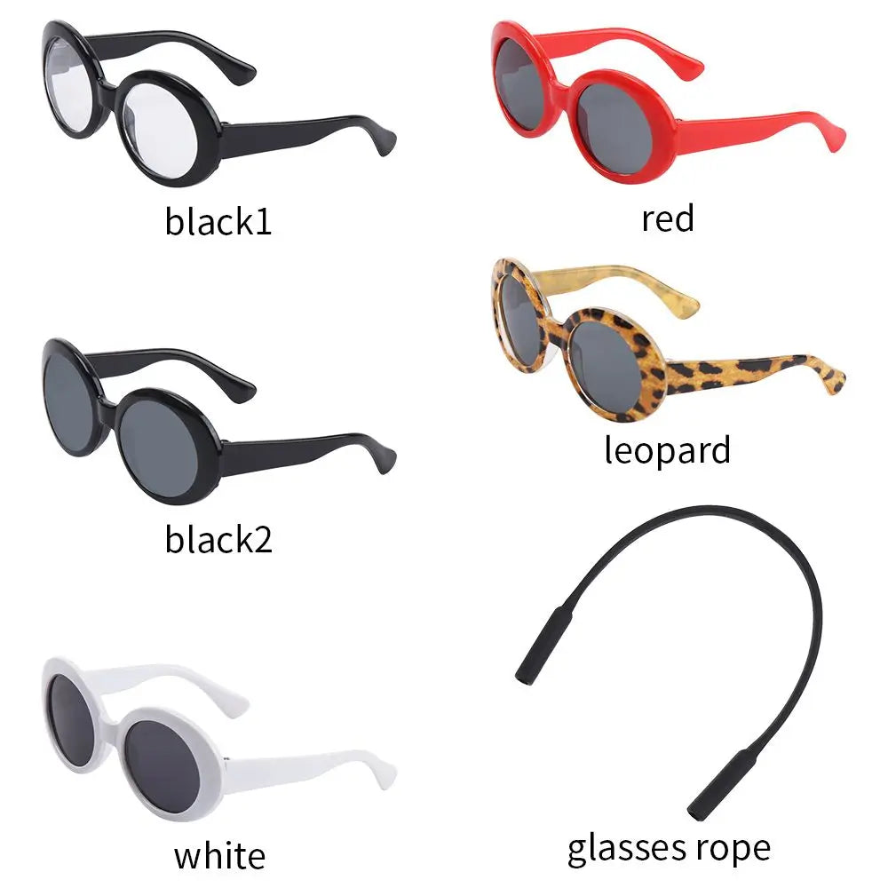 Doll Accessories Cool Photograph Props Pet Accessories Small Dog Cat Glasses Round Frames Glasses Pet Eyeglasses Dog Sunglasses