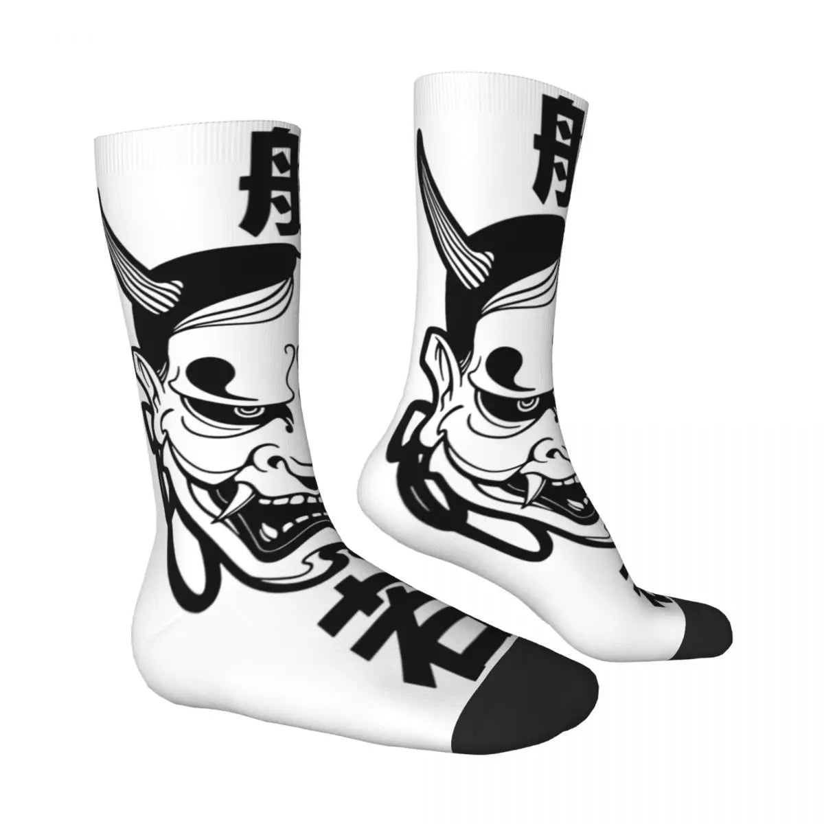 Men's Socks Hannya Mask Stockings Winter Elegant Medium Soft Socks Graphic Outdoor Non-Slip Socks