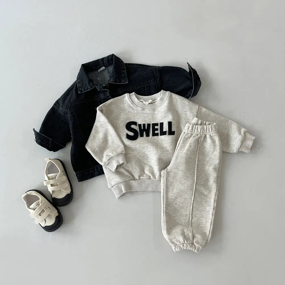 Korea Baby Boy Sweatpants Children Autumn Long Pants Kids Boys Sport Solid Color Trousers Infant Panties Toddler Spring Bottoms