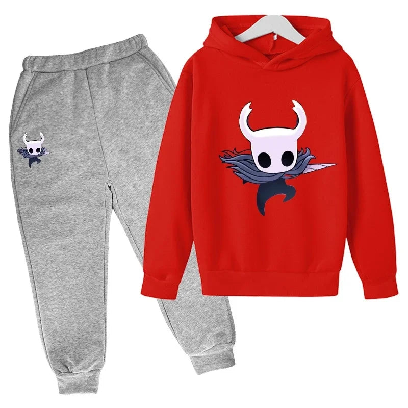 children Fashion New Popular Hot game Hollow Knight kids Hoodies  Personality Anime Hoodie Harajuku Sweatshirts boy hoodie sets