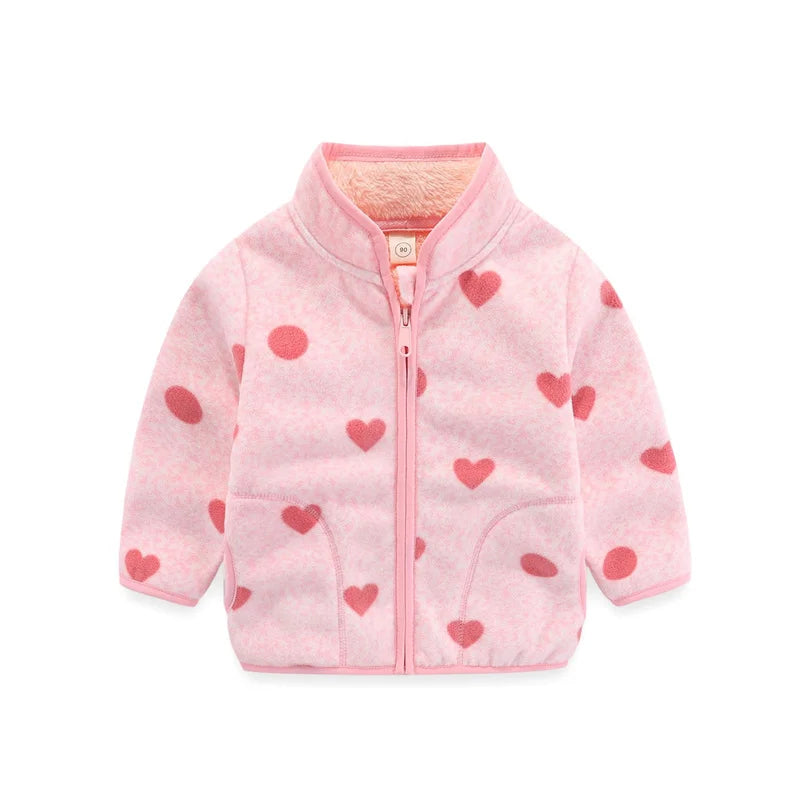 Boys Girls Autumn Winter Hooded Jacket Toddler Long Sleeve Zipper Outwear with Print Costume Baby Clothing New Arrivals