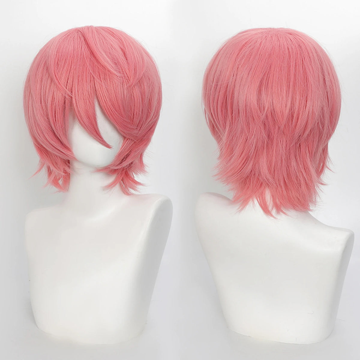 Short Wavy Bob Synthetic Wig with Air Bangs Heat Resistance Shoulder Length Curled 14inch Wigs for Daily Use Cosplay for Women