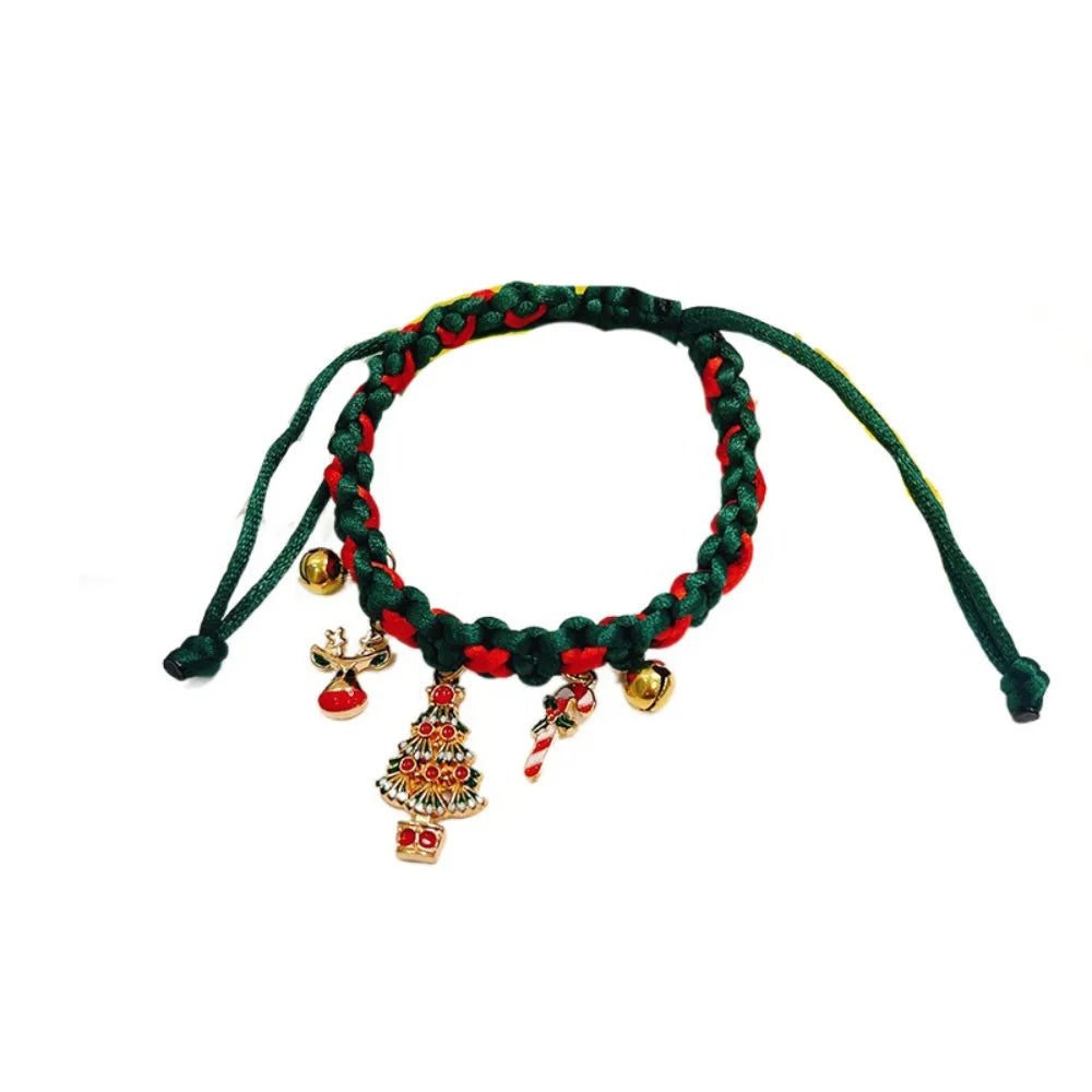Pet Accessories Creative Christmas Pet Collar Adjustable Exquisite Pet Necklace Cute Fashion Cat Neck Strap Pet Shop
