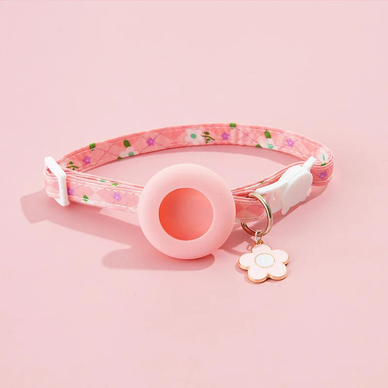 Pet Collar with AirTag Protective Case Anti-lost Outdoor Park Dog Cat GPS Tracker Install Supported Necklace Pet Accessories