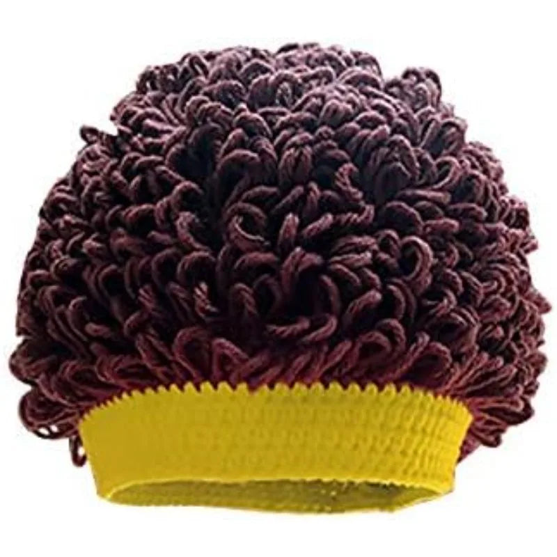 Children Wig Beanie Halloween Costume Hat, Unisex Cartoon Character Cosplay Warm Knitted Cap for Kids Boys Girls