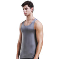 Men's vest, ice-silk seamless fitness tight breathable underwear, youth sports hurdles sleeveless base undershirt
