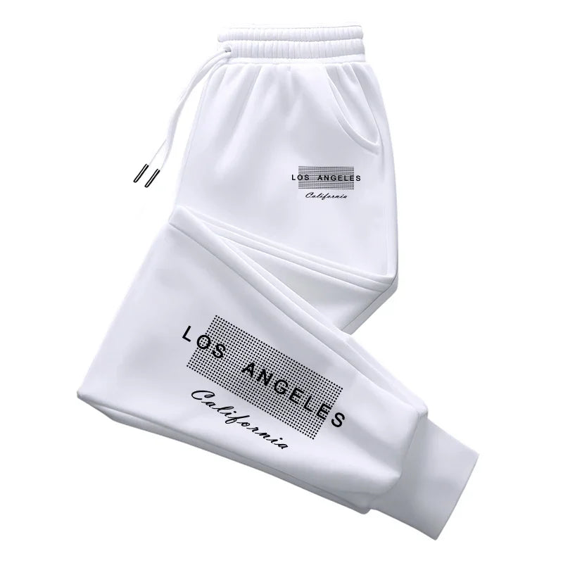 Comfort Soft Fashion Print 2026 Spring Simple Men's Sweatpants Hot Sales Versatile Gym Sports Casual Trousers Drawstring Jogging