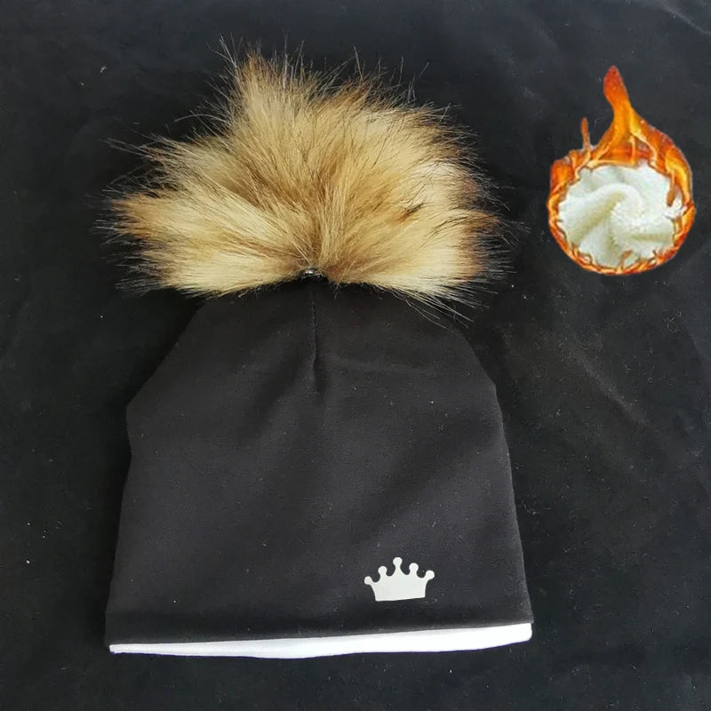 baby boy hat newborn cotton hats baby pom pom crown photo props children's kids hat  boy accessories toddler cap bonnet