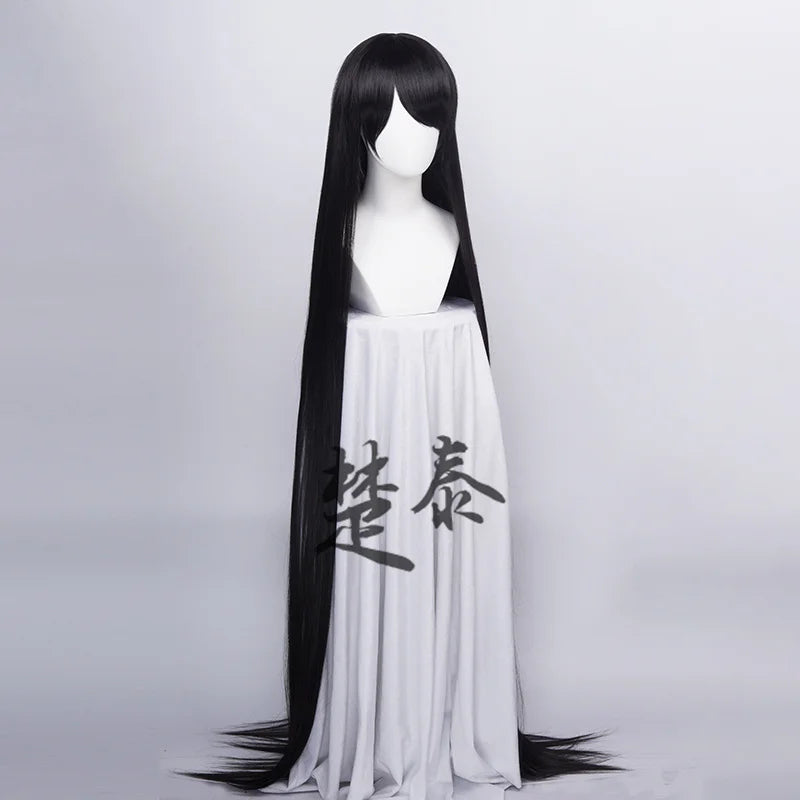 60inch 150cm Long Women Cosplay Wigs 5 Colors Straight Black White Silver Grey Brown Pink Synthetic Hair Halloween Party Role