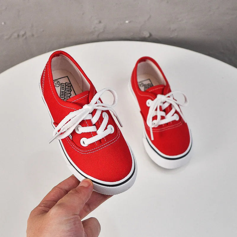 Kid Sneakers 2025 Summer New Kids Canvas Shoe Small Medium Large Kid Shoe Allmatch Women Sneaker Boy Shoes Parent-child Shoes