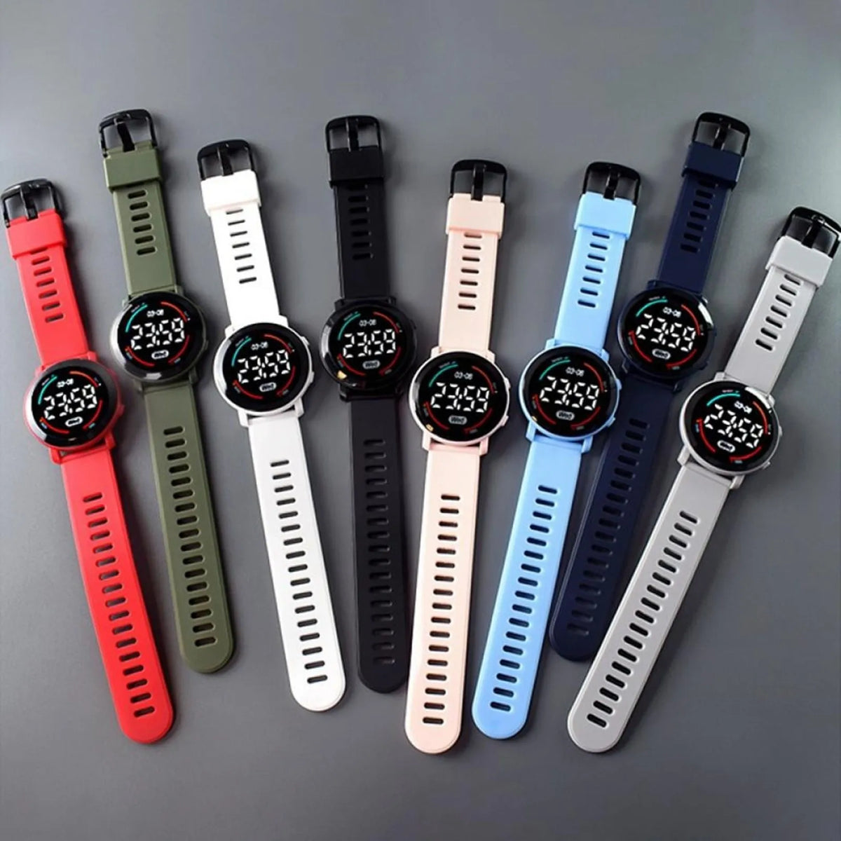 Children'S Watch Suitable For Students' Outdoor Electronic Watches Screen Watch Display Time Month
