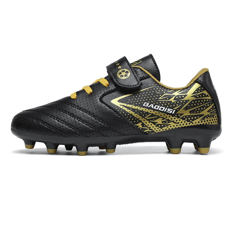 New Children Soccer Shoes Sports Society Field Boy Football Boots Futsal Fast Indoor Sneaker Original Ankle Football Boot Cleats