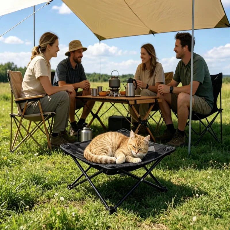 Foldable Pet Travel Bed Soft Sleeping Nest Cushion All Seasons Indoor Outdoor Small Medium Pets Portable Travel Bed