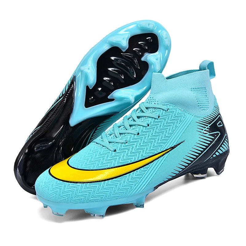 New Men Football Boots Kids Cleats Grass Soccer Shoes Futsal Indoor Ankle Match Training TF/FG Hot-selling Sport High-quality