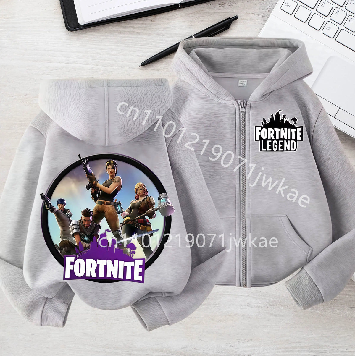 Kids Boys Coat Jackets 2026 Spring Children Clothing New Fortnites Child Zip-up Hoodie Cartoon Anime Hoodies Casual Breathable