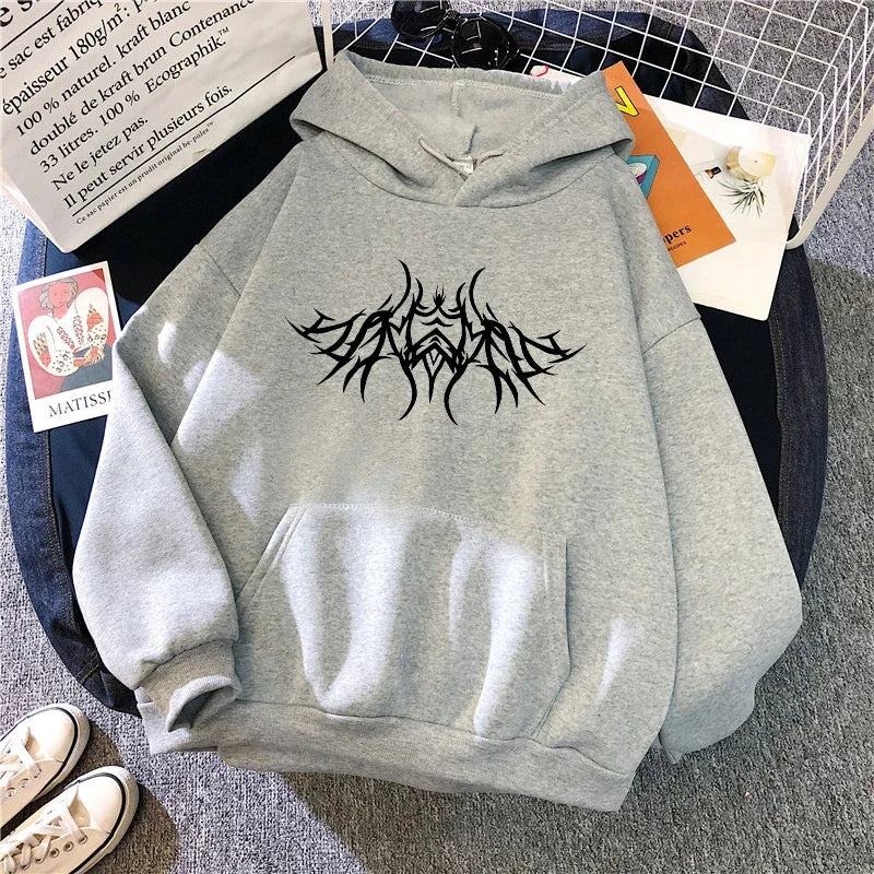 2026 New Arrival Women's Sweatshirts Y2K Style Hooded Long Sleeve Pullover Urban Casual Fashion Loose Hoodies Streetwear