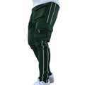 Summer Men's Jogging Sports Pants Multi-Pocket Sweatpants Running Trousers Men's Casual Joggers Cargo Reflective Hip Pop Pants