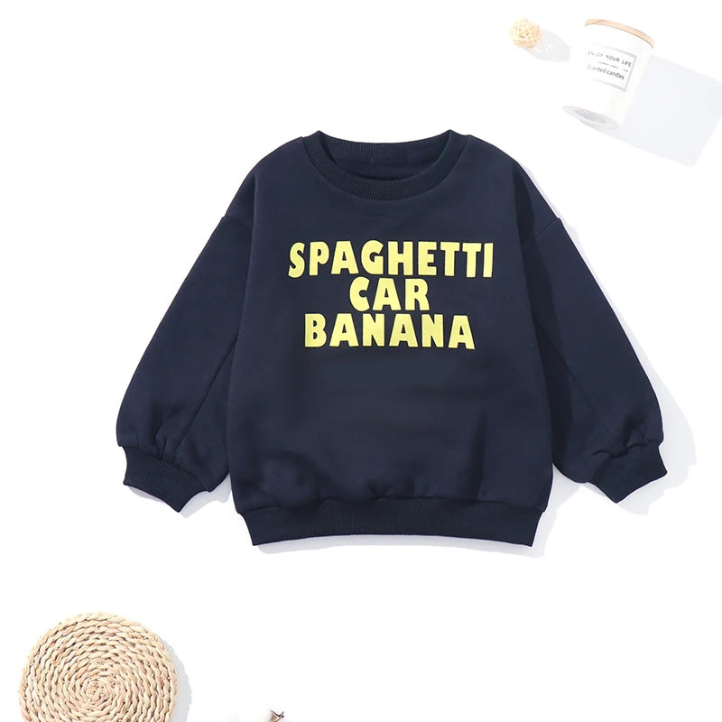 INS 2024 Korean Childrens Autumn Winter Clothes for Girls Boys Babi Sweaters Kids Sweatshirts Long Sleeve O-neck Cute Tops
