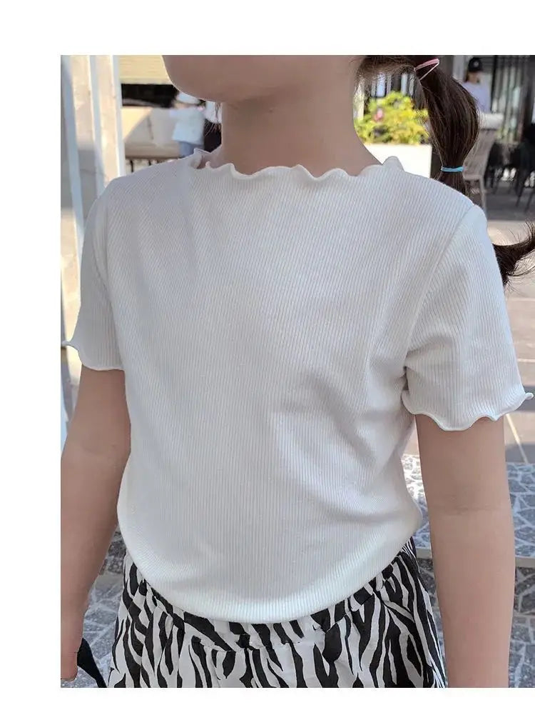 Children's T-shirts for Girls Clothes Kids Clothes Girl Clothing Elementary School Girl's Clothing Kids' Tops and T-shirts 2026