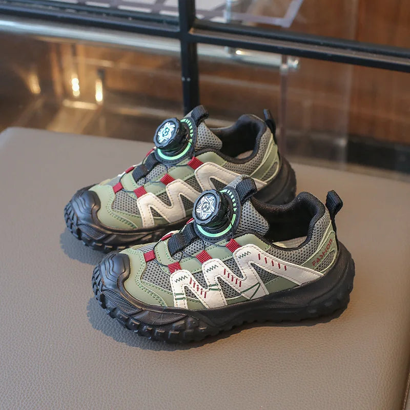 Children's Sneakers Boy 2026 Spring Girls Fashion Sports Shoes Breathable Non-slip Sole Kids School Mesh Sneakers Lightweight