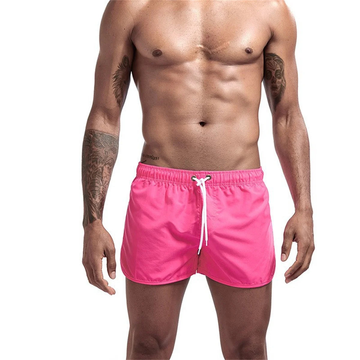 Shorts For Mens 2025 Summer Men's Swimwear Shorts Brand Beachwear Sexy Swim Trunks Men Swimsuits Low Waist Breathable Beach Wear