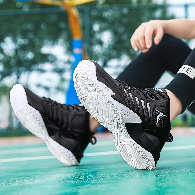 Parent-child high-quality sports shoes four seasons soft sole anti-slip basketball shoes fashion men's light breathable sneakers