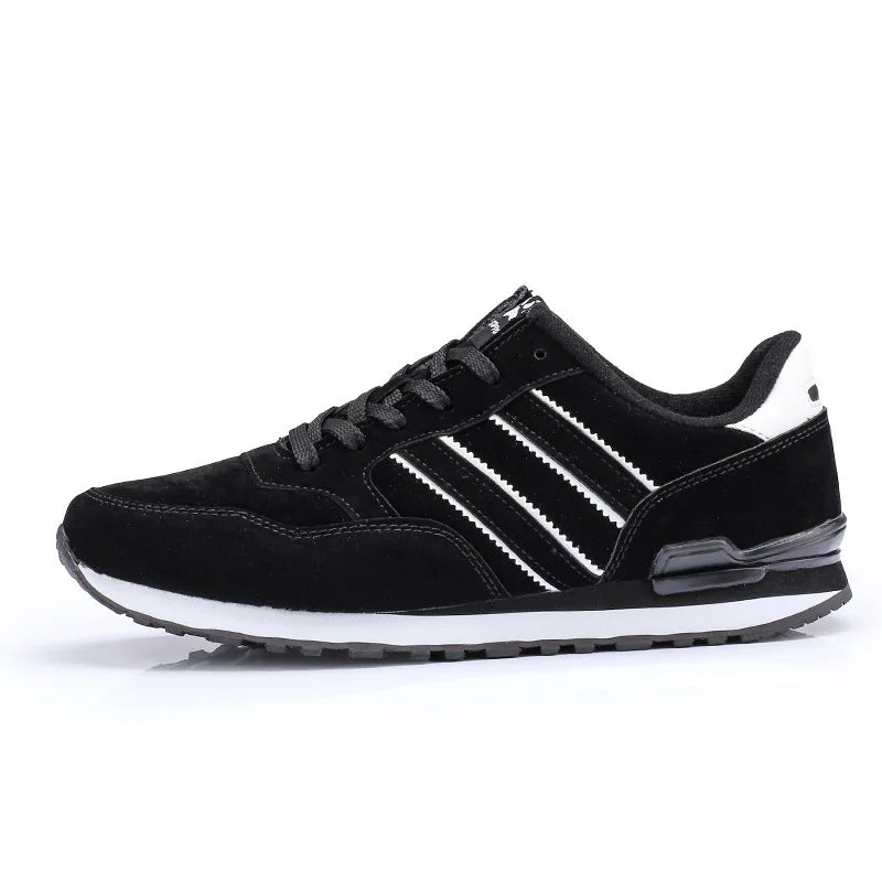 Sneakers for Men High Quality Suede Casual Shoes Luxury Tenis Shoes for Men Lace-up Flats Sport Running Shoes Кроссовки Мужские