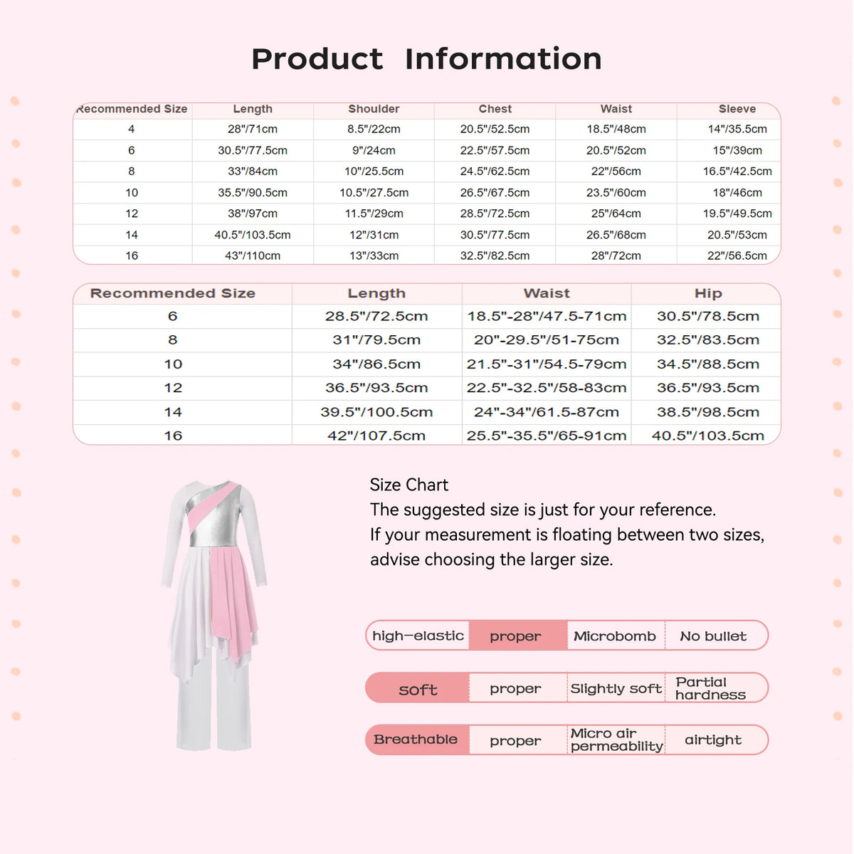 Kids Girls Liturgical Praise Dress Lyrical Dance Performance Costumes Children Church Choir Worship Ballroom Dancing Dancewear