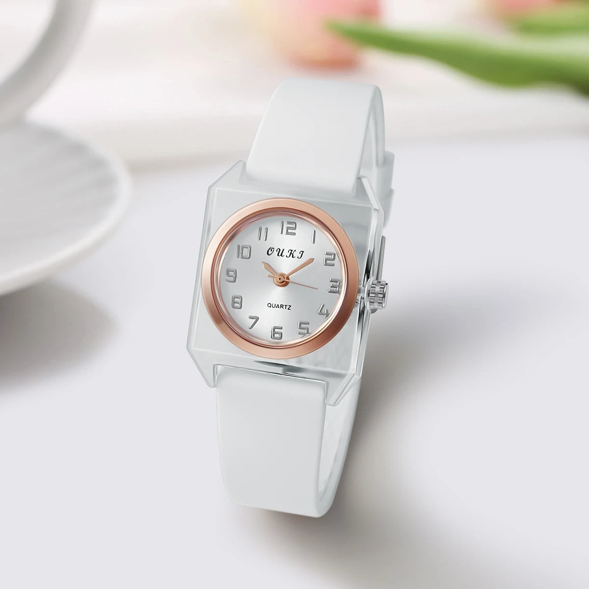 Women fashion popular sport casual silicone quartz wrist watches for ladies girls student