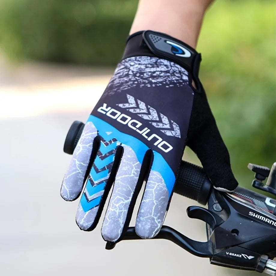 Men's Outdoor Sports Gloves - Breathable and Lightweight Design, with Adjustable Wrist Clasp, Providing Durable and Reinforced P