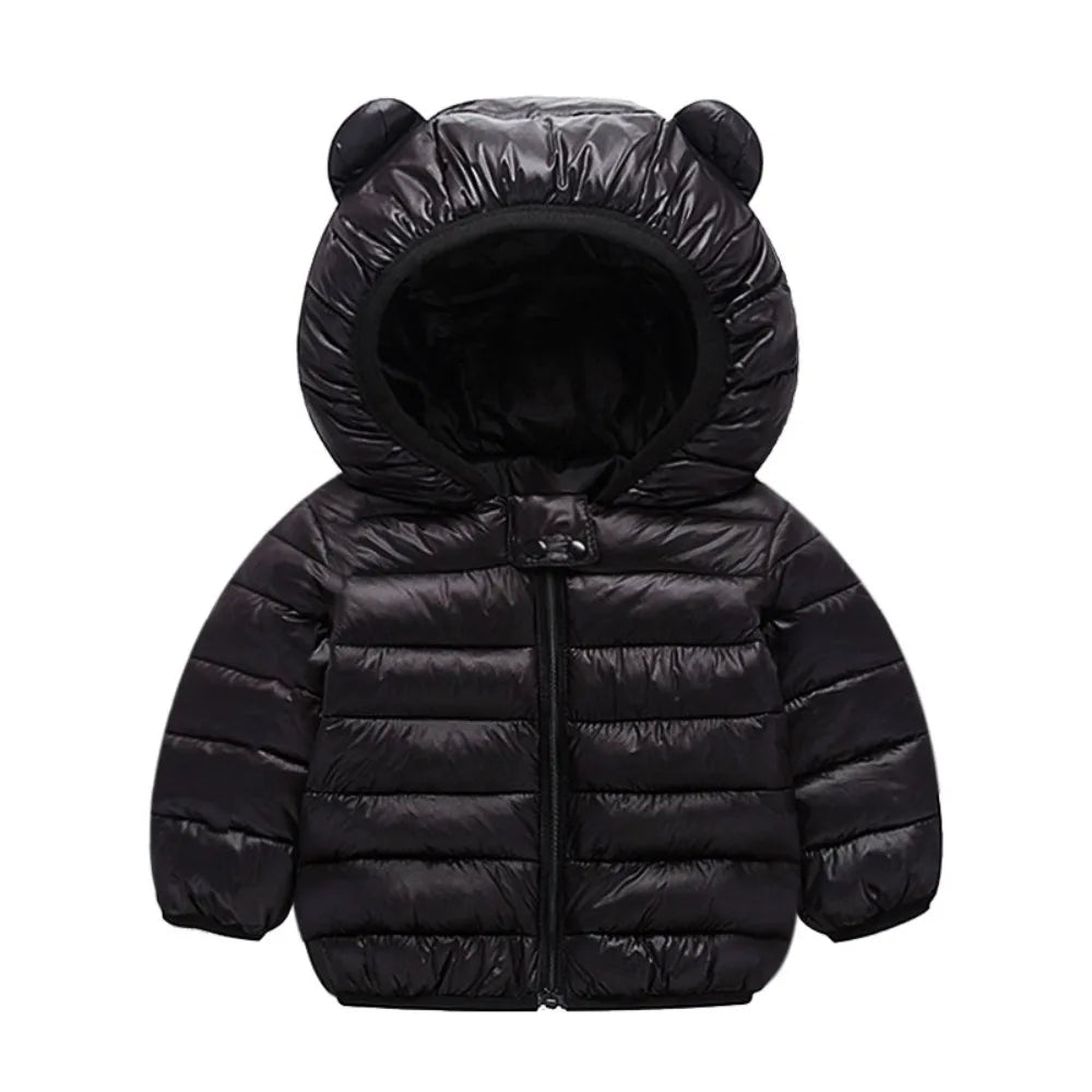 Fashion Lightweight Hooded Down Jackets Warm Casual Children Casual Clothing Kids Autumn Winter Outerwear for Boys and Girls