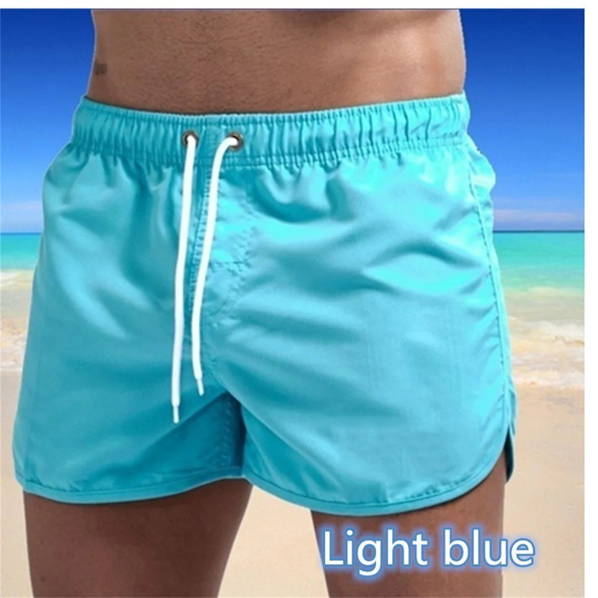 Shorts For Mens 2025 Summer Men's Swimwear Shorts Brand Beachwear Sexy Swim Trunks Men Swimsuits Low Waist Breathable Beach Wear