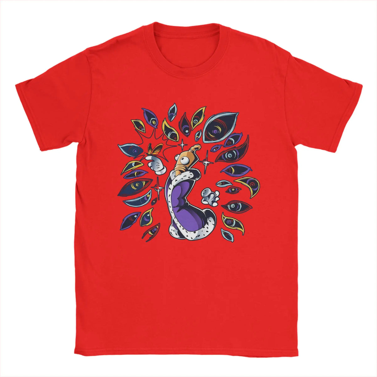 Men T-Shirts Kinger Cartoon Digitals Circus Funny Pure Cotton Tees Short Sleeve T Shirts O Neck Clothing Summer