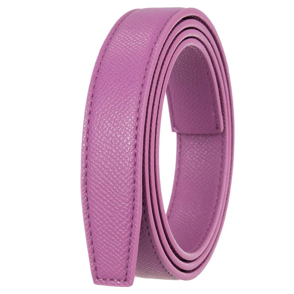 Women's Belts Ladies Luxury Brand Fashion Design Simple Versatile Jeans Accessories Women Automatic Buckle Thin Waistband 2.4cm
