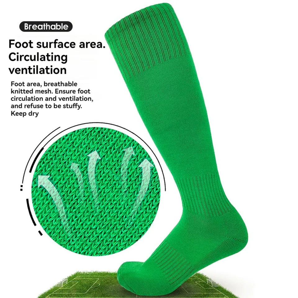 Loogdeel 1 Pair Kids Soccer Socks Boys Football Socks Girls Knee High Socks Baseball Softball Sports Kids Youth Men Women