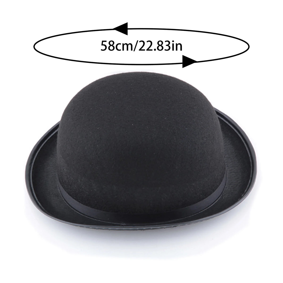 Classic Top Hats for Men Felt Tuxedo Costume Hat Chaplin Cosplay hat for Dress-Up Parties Costume