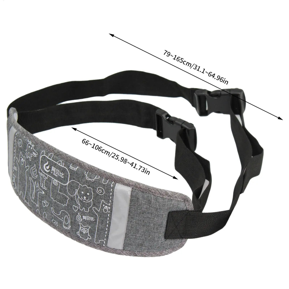 Kids Motorcycle Harness Non-Slip Children Seat Belt Adjustable Scooter Safety Belt With Reflective Driver Belly Strap For Riding
