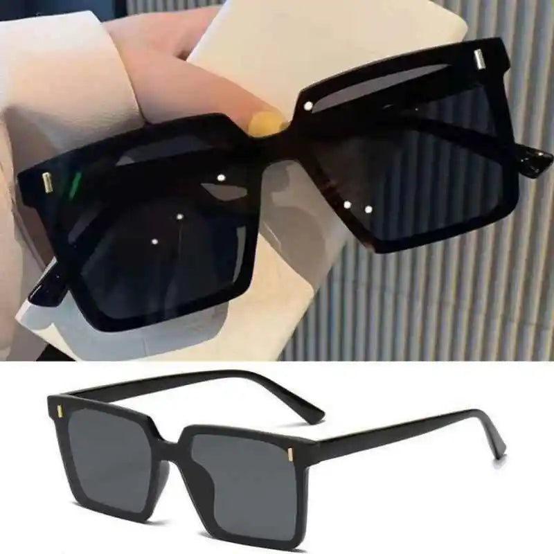 New Big Frame Sunglasses for Women Fashion Square Too Glasses Ladies Glasses Outdoor Sunshade Mirror for Men