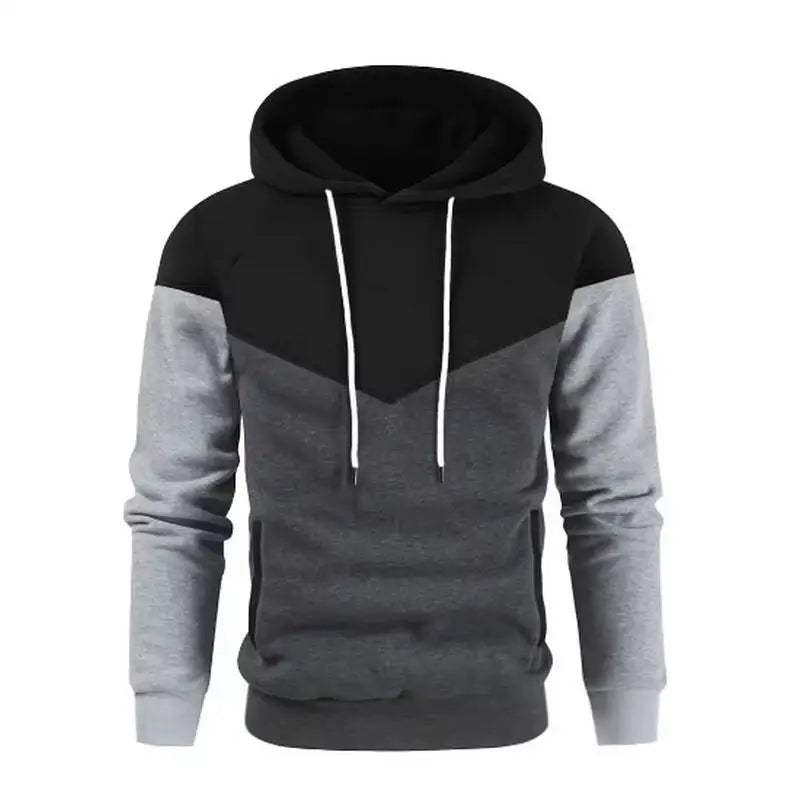 Solid color men's hoodie grab fleece warm men's sweatshirt Fashion street casual men loose breathable jumper brand hoodie