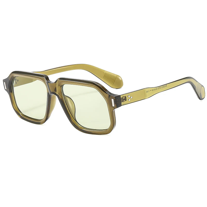 Large Frame Rectangular Sunglasses Women New Fashion Minimalist Style Sun Glasses High Quality Unisex Eyeglasses UV400
