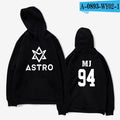 Kpop ASTRO STAR Group Printed Hoodies Moletom Harajuku Sweatshirt Casual Zipper Hoodie Streetwear Jacket Men/Women Clothing